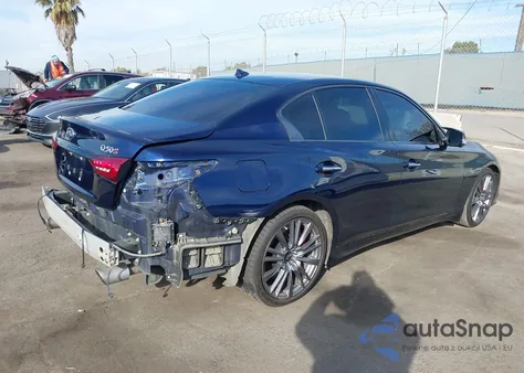 2022 Infiniti Q50 Red Sport 400 z USA, uszkodzony, nr VIN JN1FV7DP5NM370178